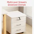 Minimalist Wooden Multi-Purpose Cabinet with Lock and Wheels - 5