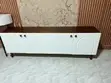 6ft Solid Wood TV Stand - Glossy Finish - 1