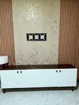 6ft Solid Wood TV Stand - Glossy Finish - 3