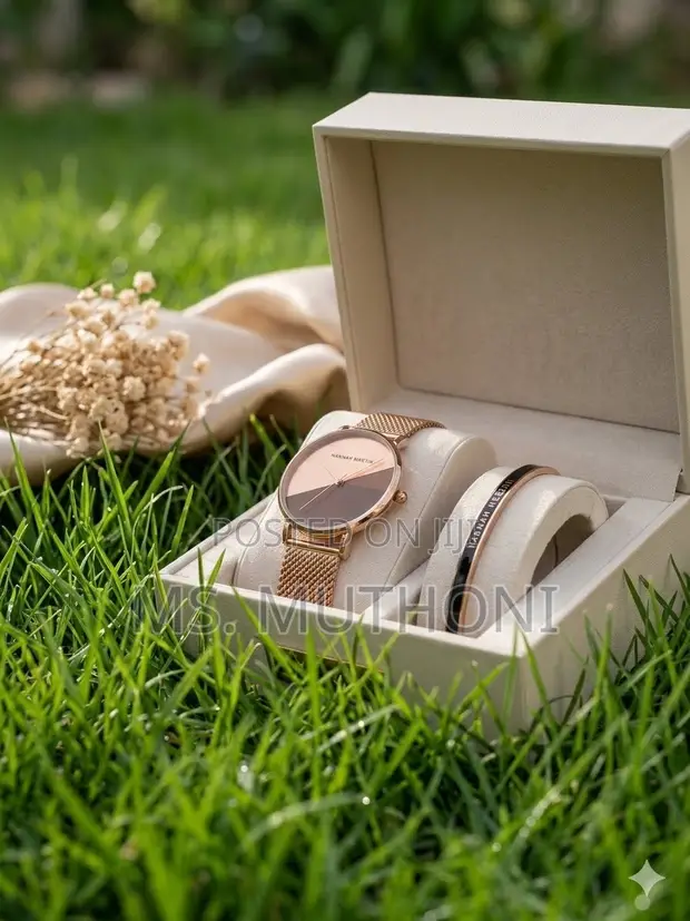 Hannah Martin Mesh Watch & Bangle Set - 1