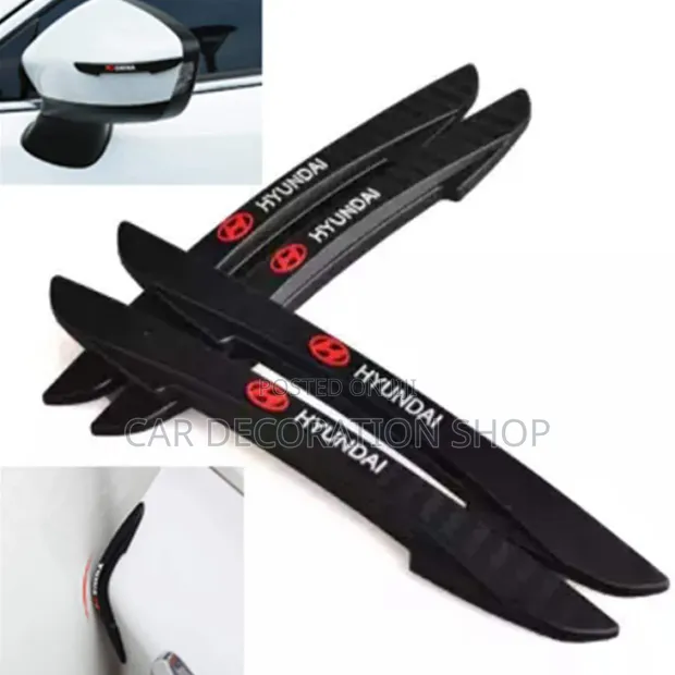 Hyundai 4pc Door Edge Protector Anti-collision Strips - 1