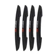4x Hyundai Impact Resistant Rubber Door Edge Guards - 2