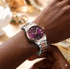 Curren Sports Silver & Rose Gold Watch for Women