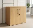 Executive Office Cupboard - 2 Door Brown - 1