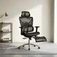 Office Orthopedic Chair with Footrest - 1