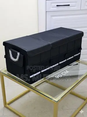 Heavy-Duty Foldable Car Trunk Organizer (90cm)
