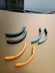 2pc Steering Wheel Cover Set - Wood Grain & Carbon Fiber Style - 2