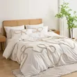 3pc Bowknot Tufted Duvet Cover Set | 6x6/6x7 - 4