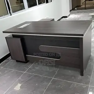 Executive Office Desk with Side Return - Gray