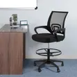 High Back Mesh Reception Chair - Black - 1