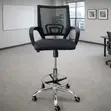 High Back Mesh Reception Chair - Black - 4