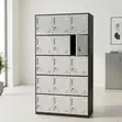 15-Locker Metallic Office Cabinet - 1