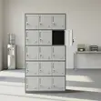 15-Locker Metallic Office Cabinet - 2