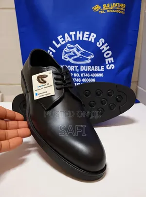 Formal Leather Derby Shoes - Brand New