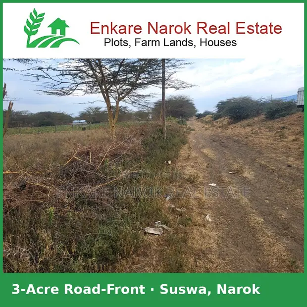 3 Acres Road-Front Land for Sale in Narok, Suswa - 1