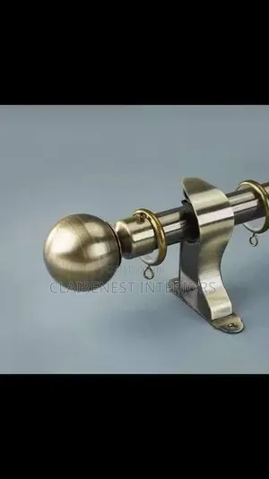 Bronze & Antique Style Powder-Coated Curtain Rods