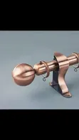 Bronze & Antique Style Powder-Coated Curtain Rods - 2
