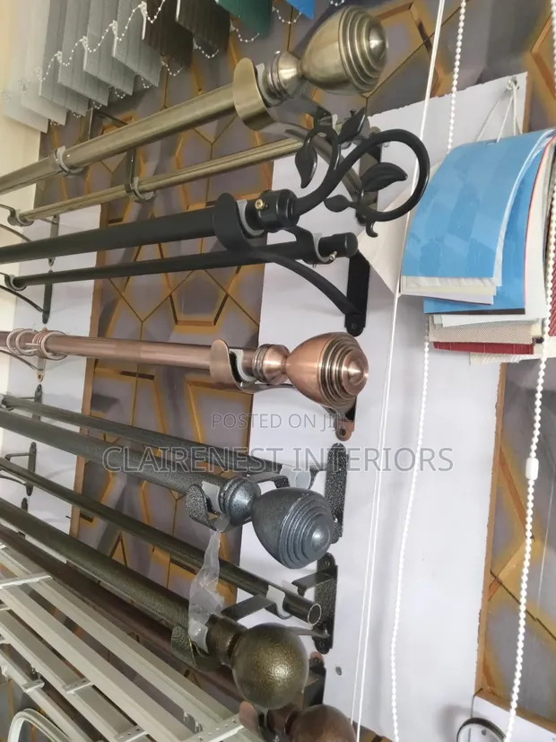Powder Coated Curtain Rods - Jua Kali - 1