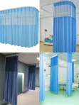 Blue Privacy Washable Hospital Curtains - 1