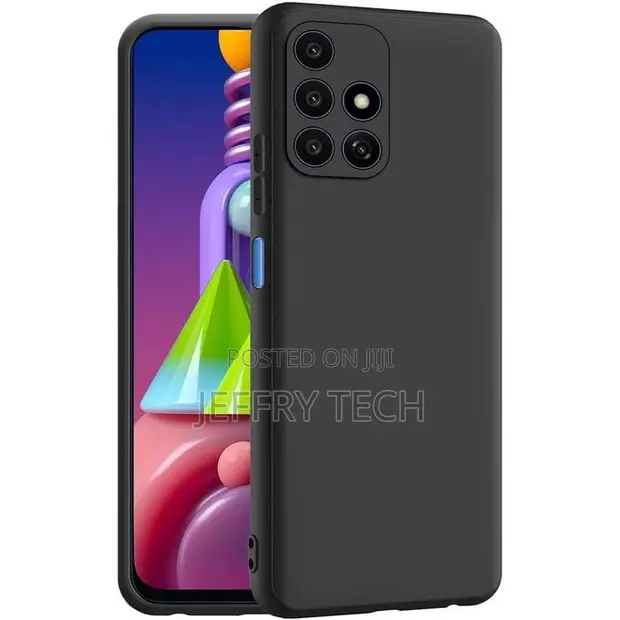 Soft Silicone Back Cover for Samsung Galaxy M51 - Black - 1