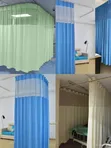 Hospital Separation Curtains - Green & Blue - 1