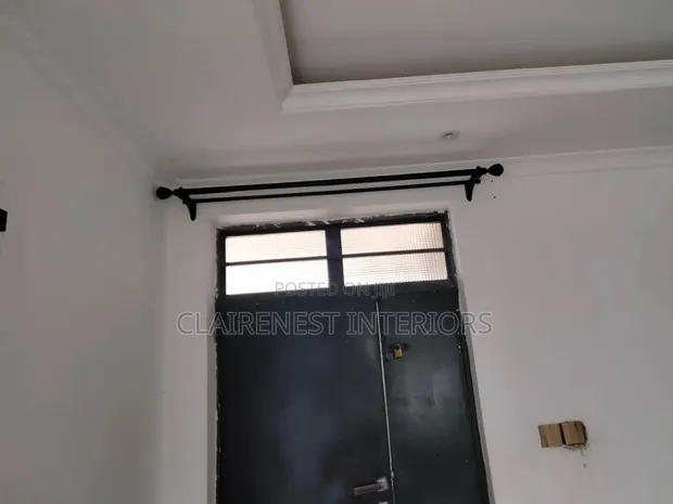 Brand New Powder-Coated Curtain Rods - 1