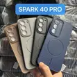 Tecno Spark 40 Pro Soft Silicone Case with MagSafe - Grey - 1