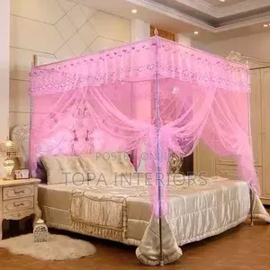 Mtandio wa Pink wa Kitanda kwa Chumba cha Msichana (Nafasi 4)