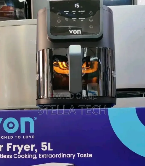 Von 5L Digital Slim Design Air Fryer - 1