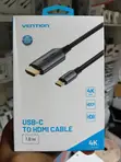 Vention Cotton Braided USB-C to HDMI Cable (1.8m, 4K@60Hz) - 1