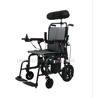 Foldable Electric Wheelchair with Adjustable Headrest