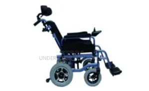 Blue Motorized Electric Wheelchair with Headrest