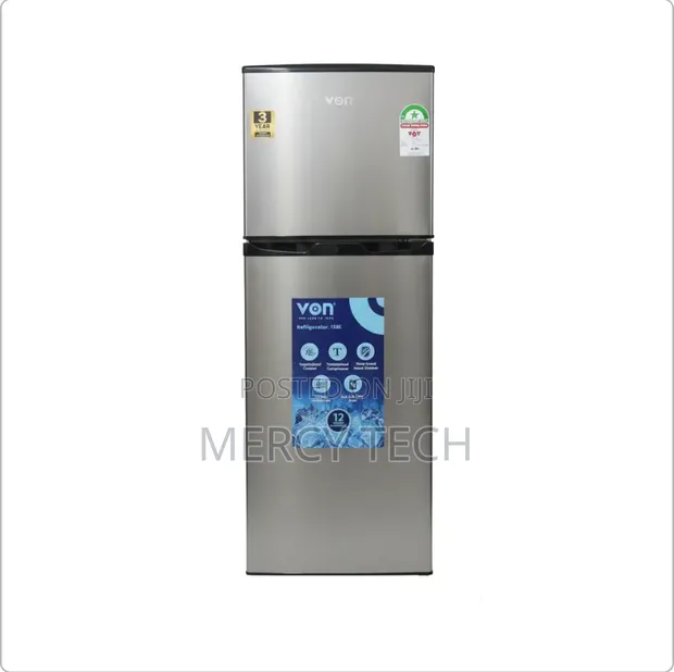 Von 138L Double Door Refrigerator - 1
