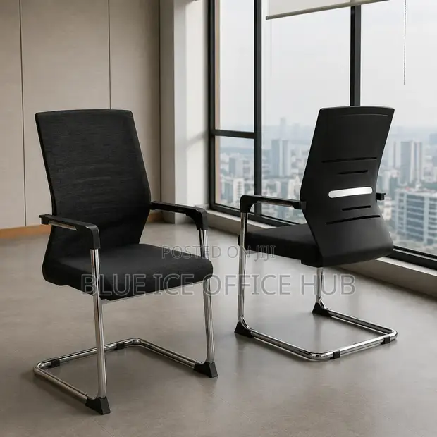 Black Mesh Conference & Reception Chair - 1