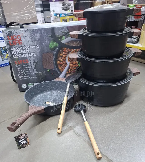 CCF Life Granite Coating Cookware - 11 Pieces - 1
