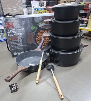 CCF Life Granite Coating Cookware - 11 Pieces