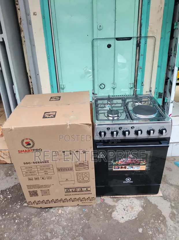 Smartpro Standing Cooker 60x60 3+1 with Electric Oven - 1