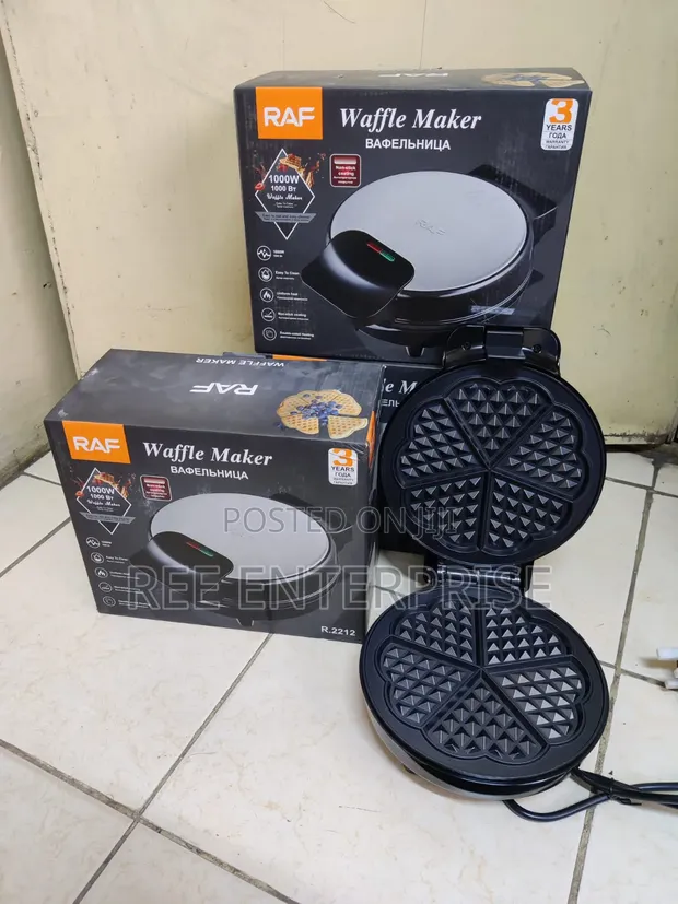 RAF Waffle Maker 1000W - 1