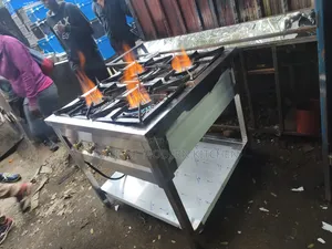 Heavy Duty Stainless Steel 4 Burner Gas Cooker