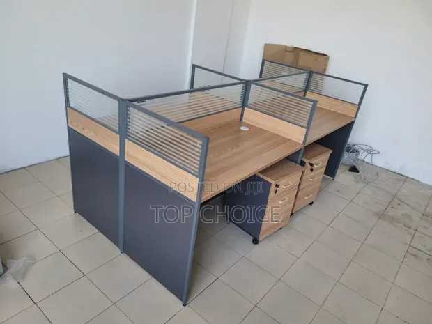 4-Way Workstation Office Desk - 1