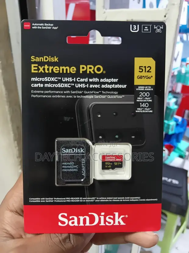 SanDisk Extreme PRO 512GB microSDXC UHS-I Memory Card - 1