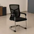Modern Mesh Waiting Chair with Armrests - 2