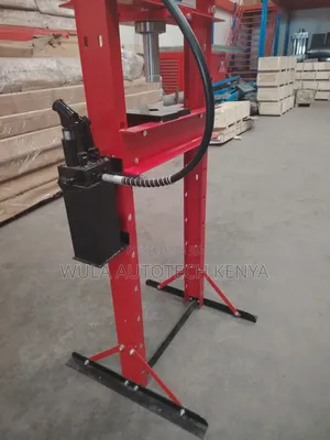 New 20-Ton Hydraulic Shop Press with Pressure Gauge