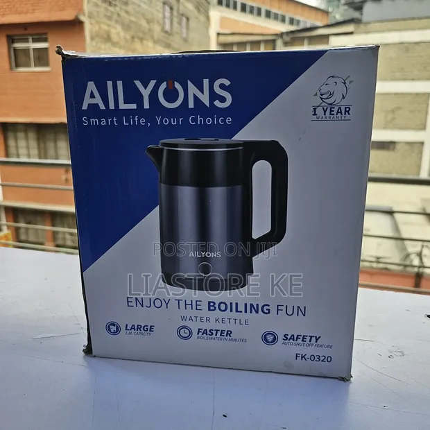 Ailyons 1.8L Electric Kettle - Fast Boiling - 1