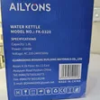 Ailyons 1.8L Electric Kettle - Fast Boiling - 2