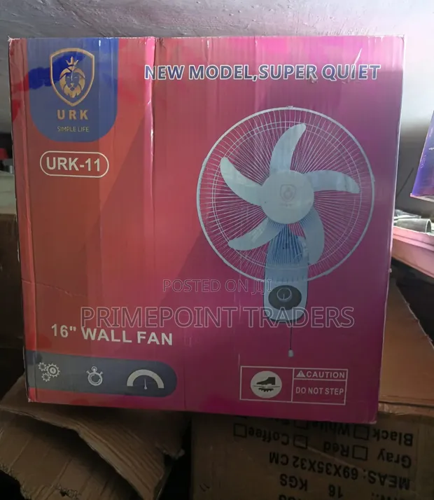 URK 16-Inch Heavy-Duty Wall Fan - 1