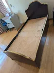 Single Storage Bed - Real Wood - 2