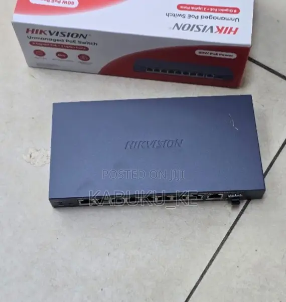 Hikvision DS-3E0510P-E/M 8-Port Gigabit PoE Switch - 1