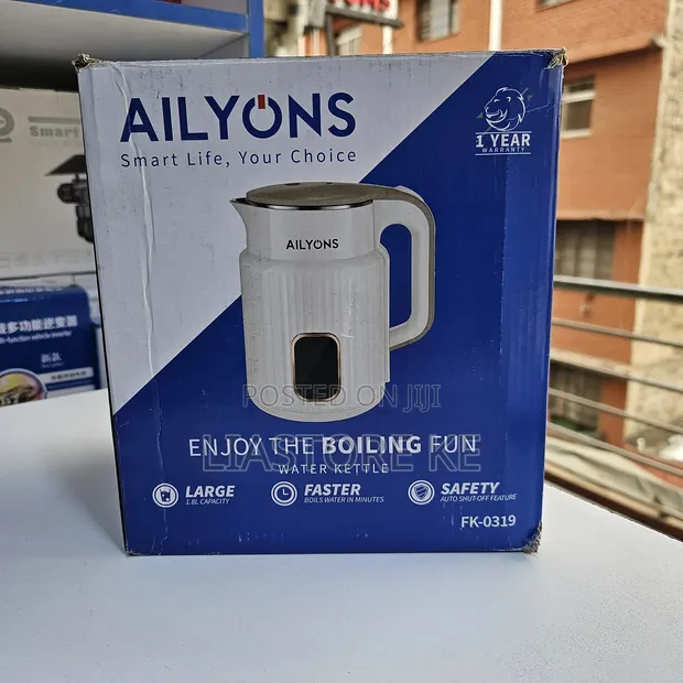 Ailyons 1.8L Electric Kettle - Automatic Shut Off - 1