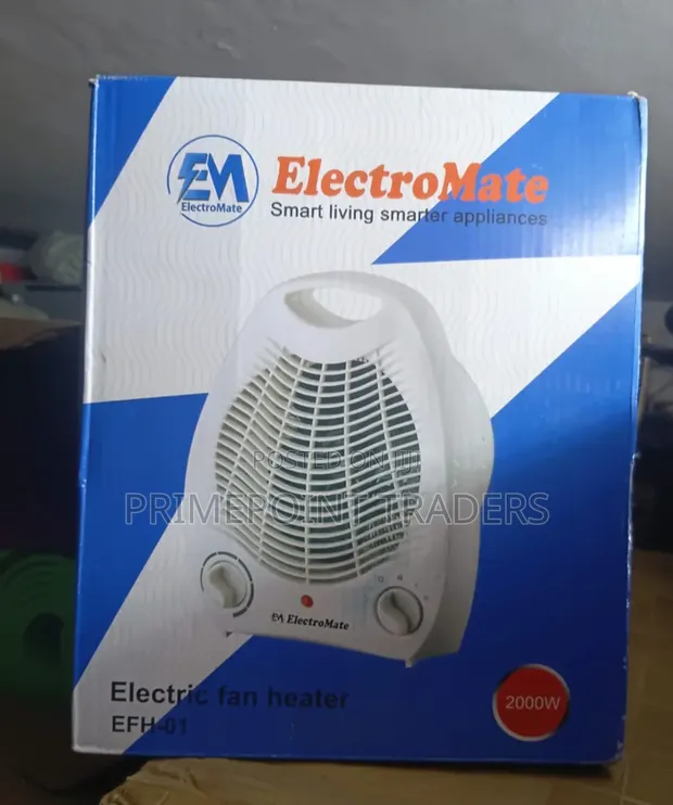 Electromate Electric Fan Room Heater - Brand New - 1